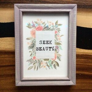 Hand-painted Frame with Artwork